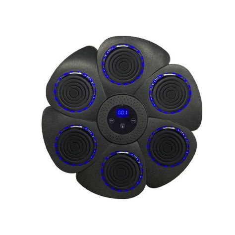 Máquina De Entrenamiento Box Sonido Bluetooth Y Guantes Azul-0
