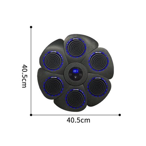Máquina De Entrenamiento Box Sonido Bluetooth Y Guantes Azul-2