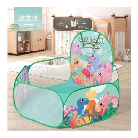 Piscina De Pelotas Plegable Con 50 Pelotas Multicolor Verde-1