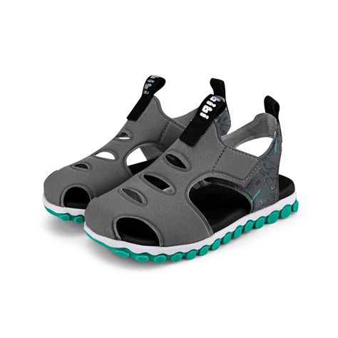 Sandalias Summer Roller Sport Gris Bibi-2