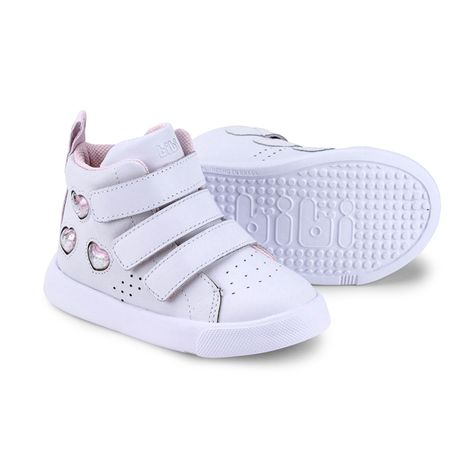 Zapatillas Caña Alta Hearts Agility mini II Blanco Bibi-3