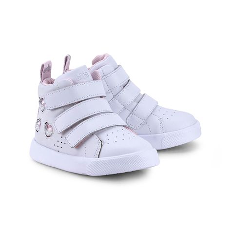 Zapatillas Caña Alta Hearts Agility mini II Blanco Bibi-5
