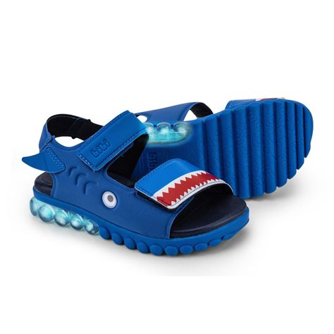 Sandalias Shark Summer Roller Light Azul Bibi-3