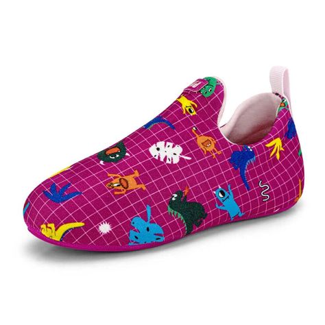 Zapatillas Indoor Plantuflas 2 Way Monsters Fucsia Niña Bibi-0