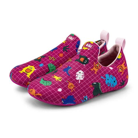 Zapatillas Indoor Plantuflas 2 Way Monsters Fucsia Niña Bibi-2