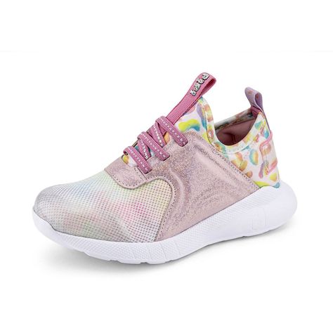 Zapatillas Rainbow Glitter Evolution Rosado Niña Bibi-0