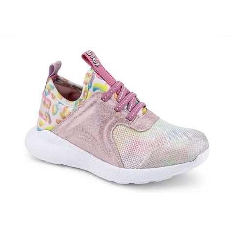Zapatillas Rainbow Glitter Evolution Rosado Niña Bibi-1