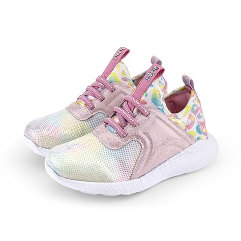 Zapatillas Rainbow Glitter Evolution Rosado Niña Bibi-2