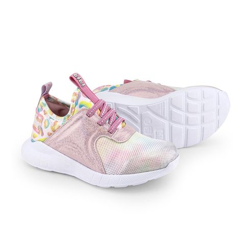 Zapatillas Rainbow Glitter Evolution Rosado Niña Bibi-3
