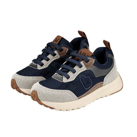 Zapatillas Jogging Gris-Azul marino Bibi 1236007-1