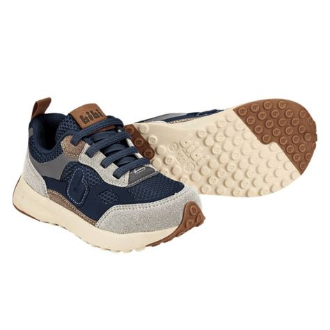 Zapatillas Jogging Gris-Azul marino Bibi 1236007-2