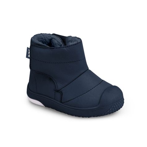 Botas Infantil Bibi Azul Marino Prewalker Con Piel De Peluche 1122311-0