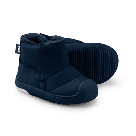 Botas Infantil Bibi Azul Marino Prewalker Con Piel De Peluche 1122311-2