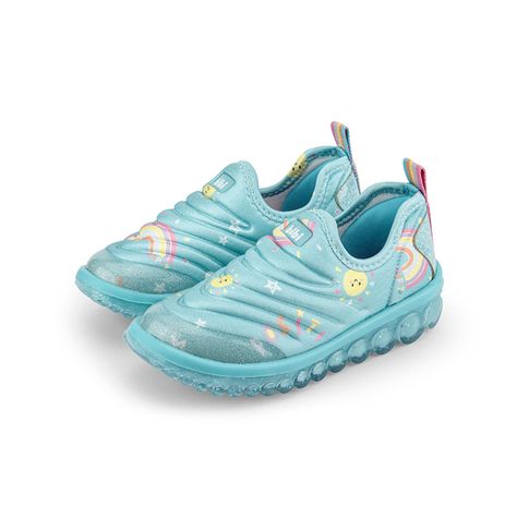Zapatillas Rainbow Roller 2.0 Celeste Niña Bibi-2