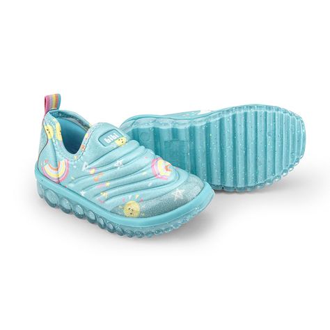 Zapatillas Rainbow Roller 2.0 Celeste Niña Bibi-3