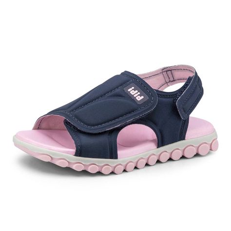 Sandalia Summer Roller Sport Azul con Rosado Niña Bibi-0