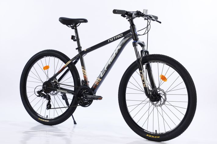 BICICLETA MTB  27,5" LAUX NITRO 24 VELOCIDADES MATTE BLACK/BROWN-4