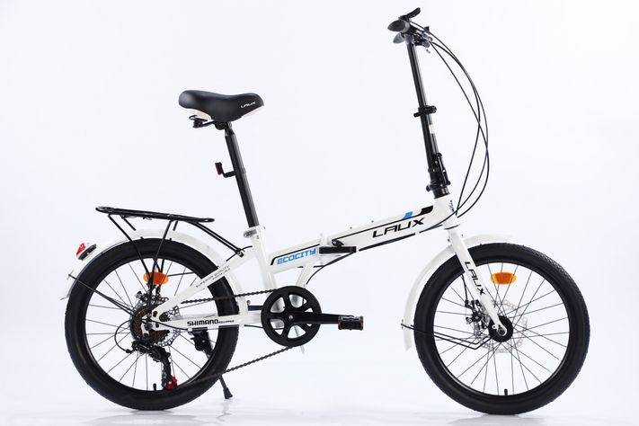 BICICLETA PLEGABLE ARO 20" ECOCITY COLOR BLANCO-0