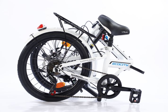 BICICLETA PLEGABLE ARO 20" ECOCITY COLOR BLANCO-7