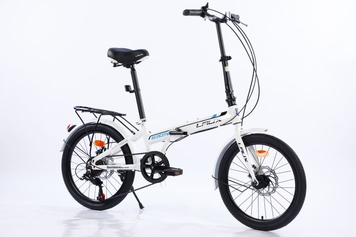 BICICLETA PLEGABLE ARO 20" ECOCITY COLOR BLANCO-2