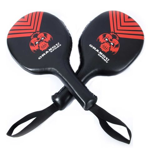 PALETAS DE BOXEO / CUERO NATURAL / ORANGU SPORT/PAR-0