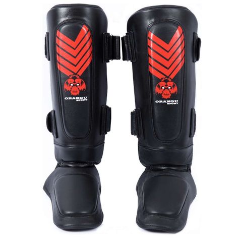 ESPINILLERAS CON EMPEINE / CUERO NATURAL /ORANGU SPORT-0