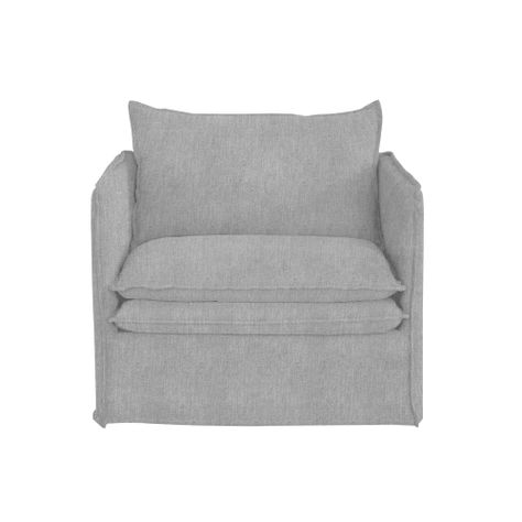  Poltrona York gris funda lavable tipo lino-0