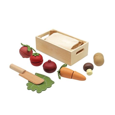 Verduras Magnéticas De Madera-0