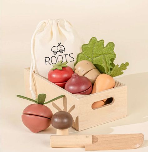 Verduras Magnéticas De Madera-3