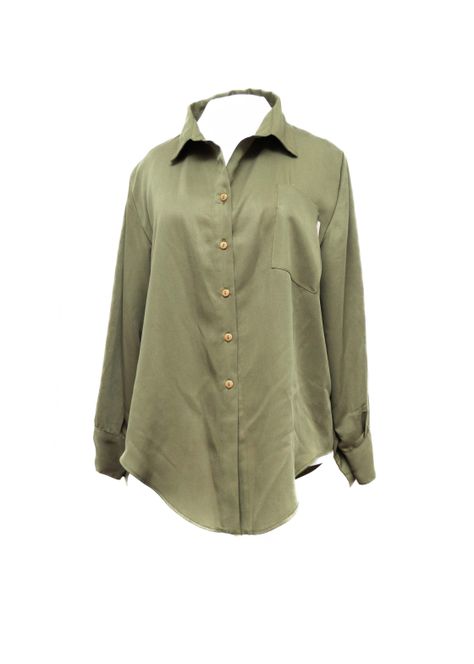 Blusón Camisero TENCEL™ Verde-0