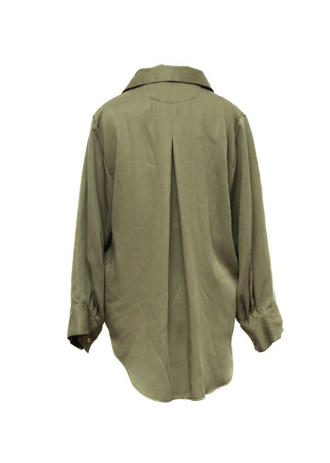 Blusón Camisero TENCEL™ Verde-2