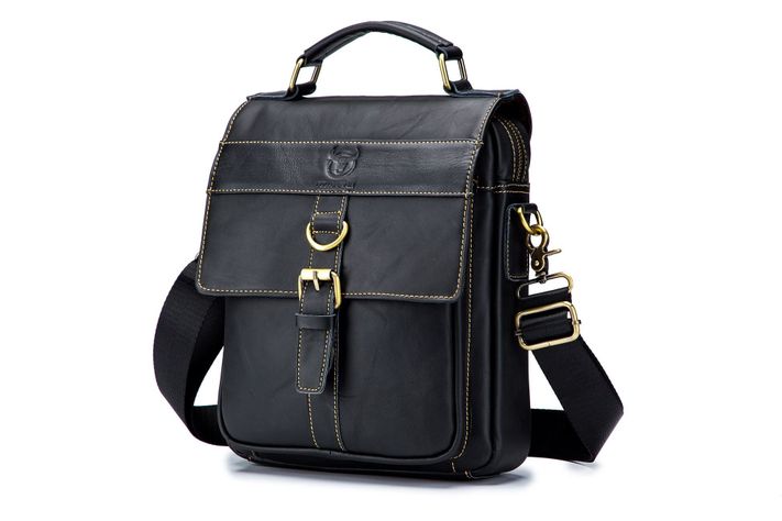 Bolso de cuero hombro Bullcaptain modelo Djb 302 tablet -0