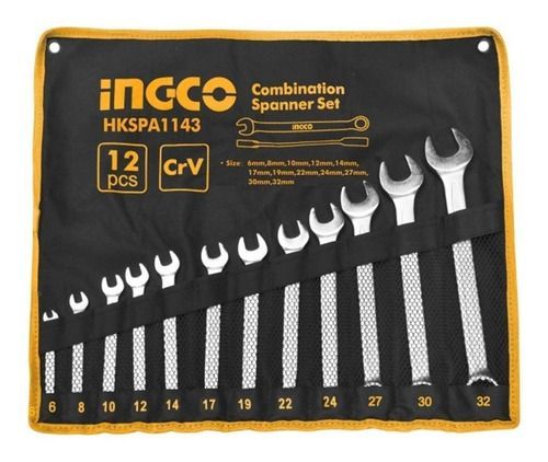 Set Llaves Punta/Corona Industrial 12 Piezas 6-32Mm Ingco Hkspa1143-0