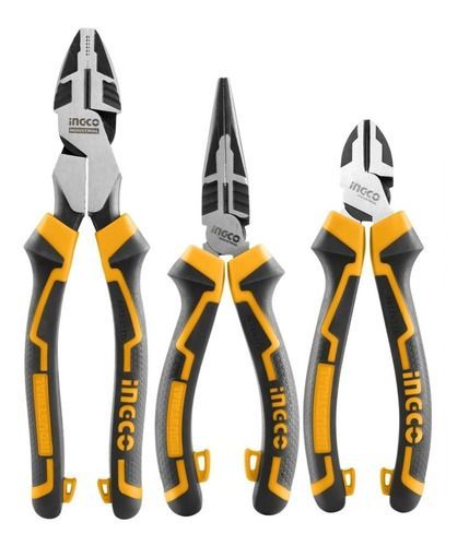 Set Alicates Industrial 3 Piezas 180-240Mm Ingco Hkhlps2832-1
