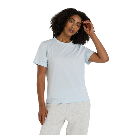 Polera Lifestyle Mujer New Balance Sport Essentials Celeste-0
