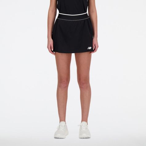 Falda Short Tenis Mujer New Balance Tournament Skort Negra-0