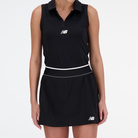 Falda Short Tenis Mujer New Balance Tournament Skort Negra-4