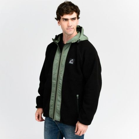 Polerón Polar Outdoor Hombre New Balance Negro-1
