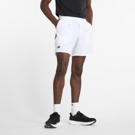 Short Tenis Hombre New Balance Tournament Short Blanco-0