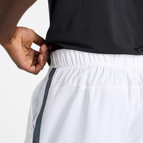 Short Tenis Hombre New Balance Tournament Short Blanco-3