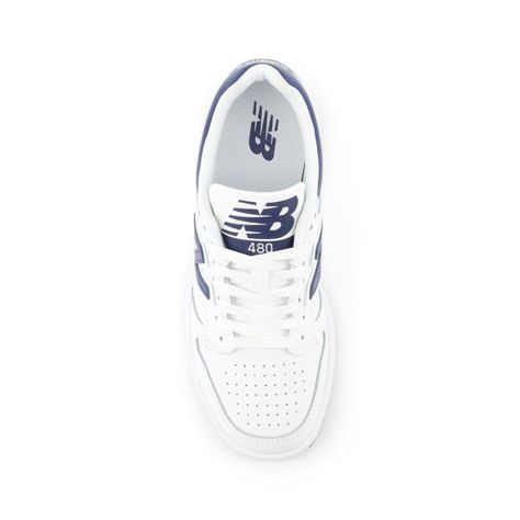 Zapatillas Urbanas Niños New Balance 480 Blanca/Azul-2