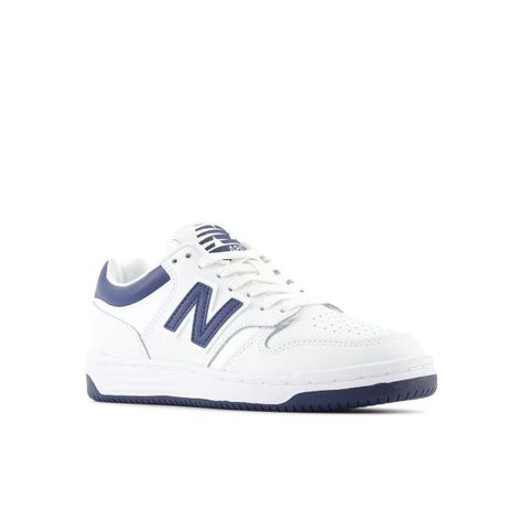 Zapatillas Urbanas Niños New Balance 480 Blanca/Azul-3
