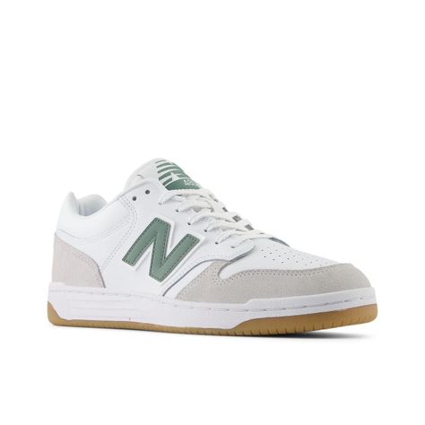 Zapatillas Urbanas Hombre New Balance 480 Blanca/Verde-3