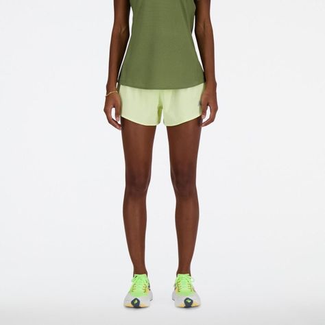 Shorts Mujer New Balance Amarillo-0