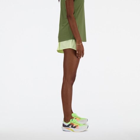 Shorts Mujer New Balance Amarillo-2
