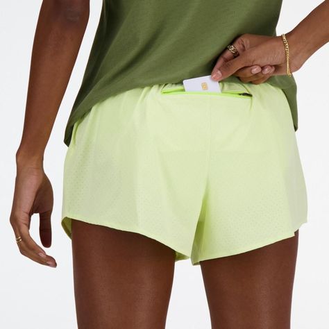 Shorts Mujer New Balance Amarillo-4