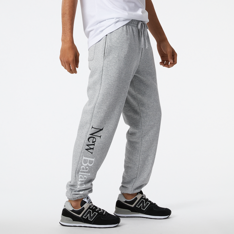 Pantalón Jogger Hombre New Balance Essentials Celebrate Gris-1