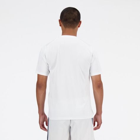 Polera Tenis Hombre New Balance Tournament Blanca-1