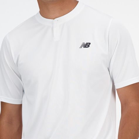 Polera Tenis Hombre New Balance Tournament Blanca-3