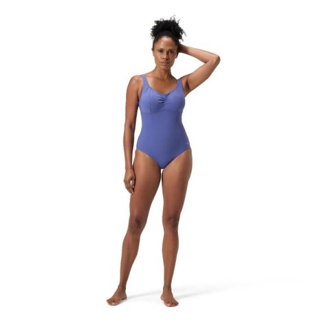 Traje de Baño Natación Mujer Shaping AquaNite 1 Piece Azul-1